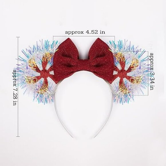 Mouse Ear Candy Glittery Headband for Party Park Fun - Picture 1 of 2
